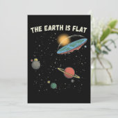 De aarde is een platte humoristische theorie kaart (Staand voorkant)