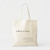 De aarde is een sarcastisch citaat tote bag (Voorkant)