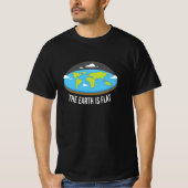 De aarde is een vlakke aarde t-shirt (Voorkant)