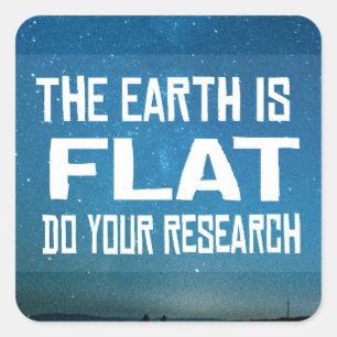 De aarde is een vlam - Doe je onderzoek Vierkante Sticker