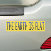 DE AARDE IS FLAT - geweldige bumpersticker (Op auto)