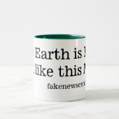 De aarde is Flat. Net zoals deze Mok (Center)