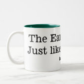 De aarde is Flat. Net zoals deze Mok (Links)