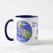 De aarde is groter dan Amerika Mok (Links)