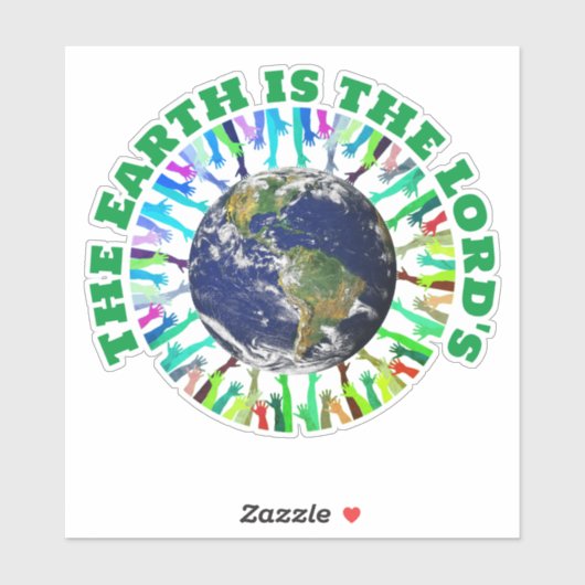 DE AARDE IS HET CHRISTELIJK VAN DE HEER STICKER (Vel)