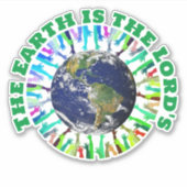 DE AARDE IS HET CHRISTELIJK VAN DE HEER STICKER (Voorkant)