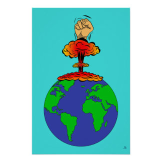 De aarde is in gevaar perfect poster