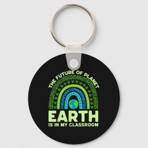 De aarde is in mijn slaapkamer Earth Day Environme Sleutelhanger