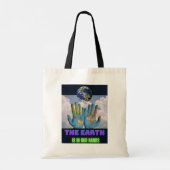 De aarde is in onze handen tote bag (Achterkant)