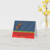 "De aarde is maar één..." briefkaart (Gele Bloem)