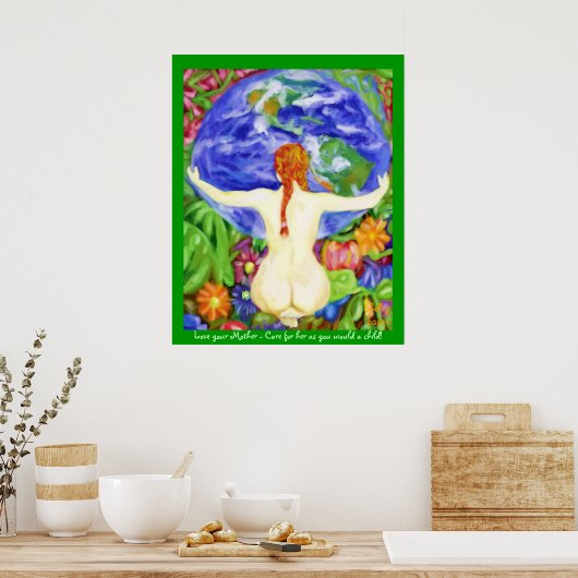 De Aarde is mijn moeder Poster (Keuken)