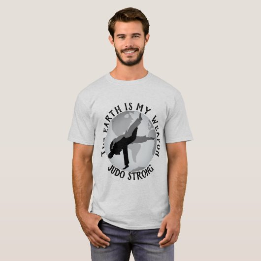 De aarde is mijn Weapon Judo T-shirt (Voorkant volledig)