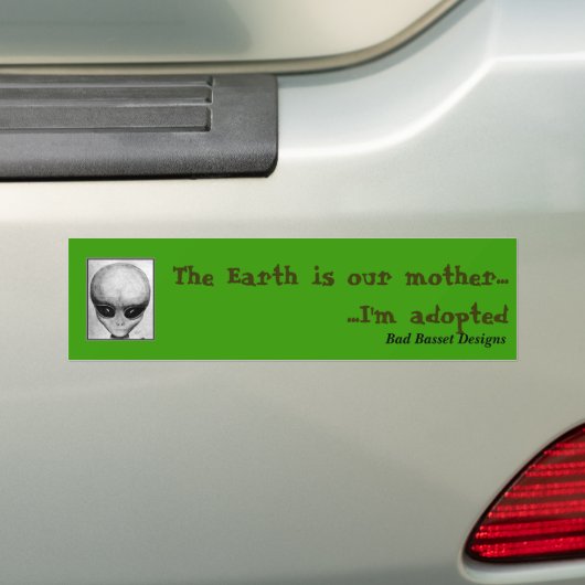 De aarde is onze moeder... bumpersticker (Op auto)