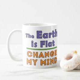 De aarde is platte koffie Mok