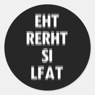 De aarde is platte ronde sticker