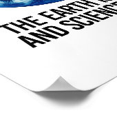 De aarde is rond en de wetenschap is echt - - ProS Poster (Hoek)