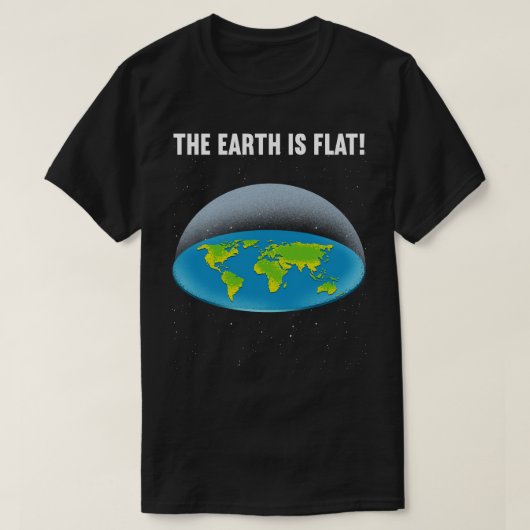 De aarde is vlak 5 t-shirt (Design voorkant)
