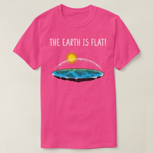 De aarde is vlak 6 t-shirt (Design voorkant)