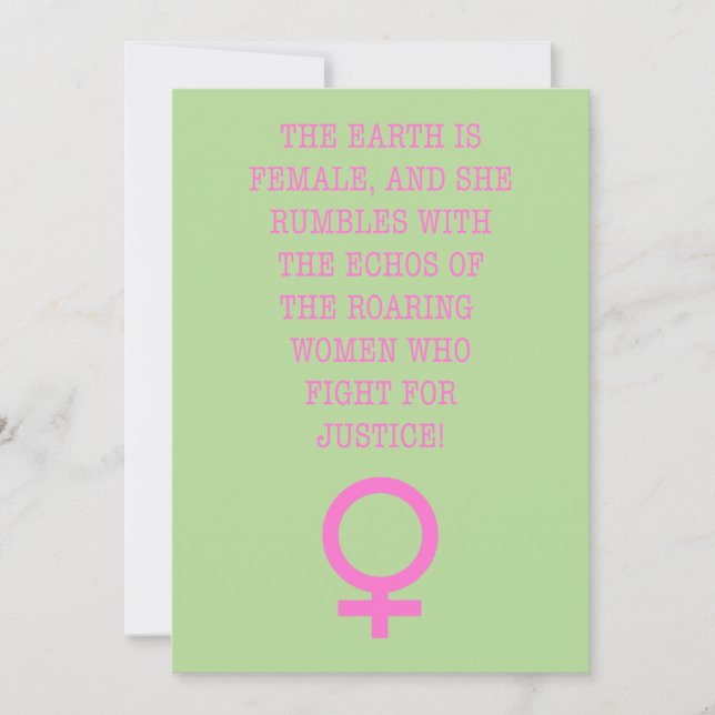 De aarde is Vrouw (Voorkant)