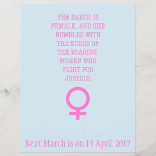 De aarde is Vrouw Flyer