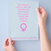 De aarde is Vrouw Flyer (Hand)