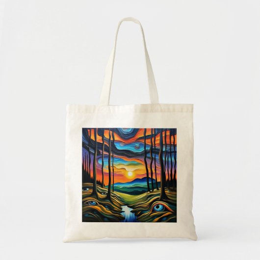 De aarde kijkt tote bag (Voorkant)
