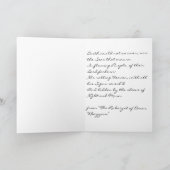 De aarde kon niet antwoorden; noch de Zeeen die… Kaart (Binnen)