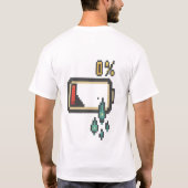 De aarde laadt... Een ogenblik geduld T-shirt (Achterkant)