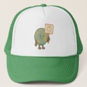 De aarde laadt... Een ogenblik geduld Trucker Pet (Voorkant)