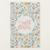 De aarde lacht in bloemen botanisch patroon planner (Voorkant)