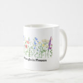 De aarde lacht in bloemen Koffiemok (Voorkant rechts)