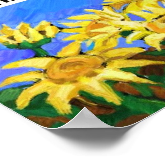 De aarde lacht in het poster Flowers (Hoek)