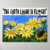 De aarde lacht in het poster Flowers (Voorkant)