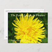 DE AARDE LAUGHES IN DE STROMEN - "DENTS DE LION" BRIEFKAART (Voorkant / Achterkant)