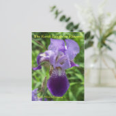 DE AARDE LAUGHES IN DE STROMEN - IRIS BRIEFKAART (Staand voorkant)