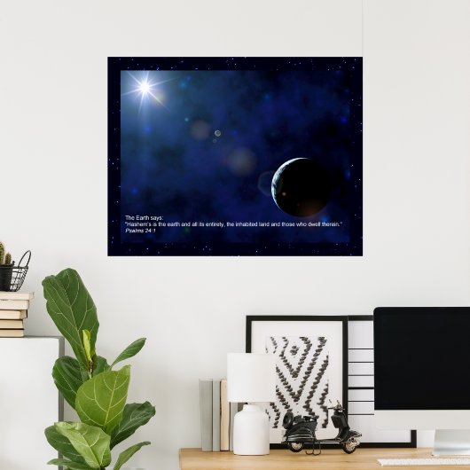 De Aarde Poster (Thuiskantoor)