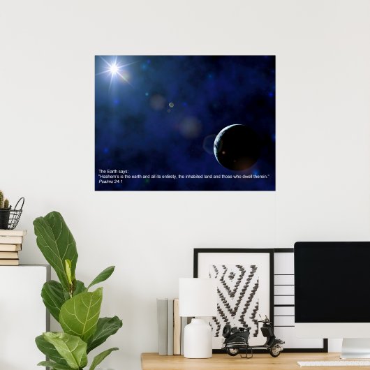 De Aarde Poster (Thuiskantoor)