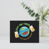 De aarde redden briefkaart (Staand voorkant)