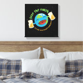 De aarde redden canvas afdruk (Insitu (Slaapkamer))