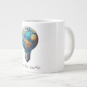 De aarde redden grote koffiekop (Voorkant rechts)