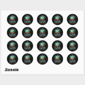De aarde redden Het is de enige planeet met chocol Ronde Sticker (Vel)