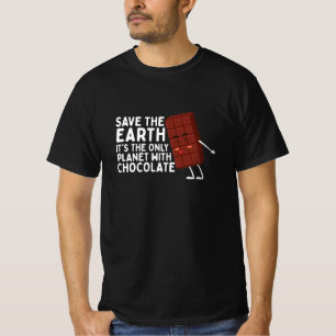 De aarde redden Het is de enige planeet met chocol T-shirt