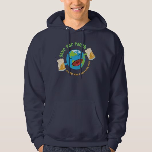 De aarde redden hoodie (Voorkant)