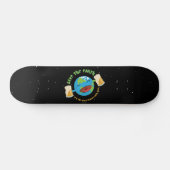 De aarde redden persoonlijk skateboard (Horizontaal)