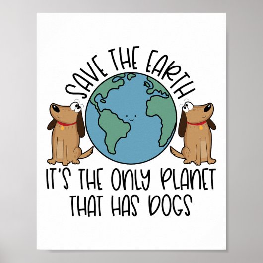 De aarde redden poster (Voorkant)