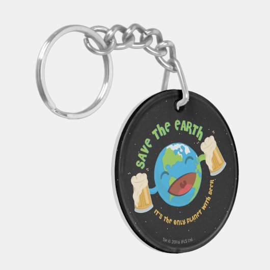 De aarde redden sleutelhanger (Voorkant Links)