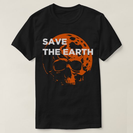 De aarde redden t-shirt (Design voorkant)