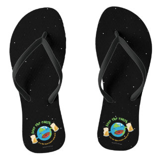 De aarde redden teenslippers