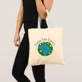 De aarde redden tote bag (Voorkant (product))