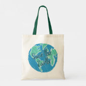 De aarde redden tote bag (Achterkant)